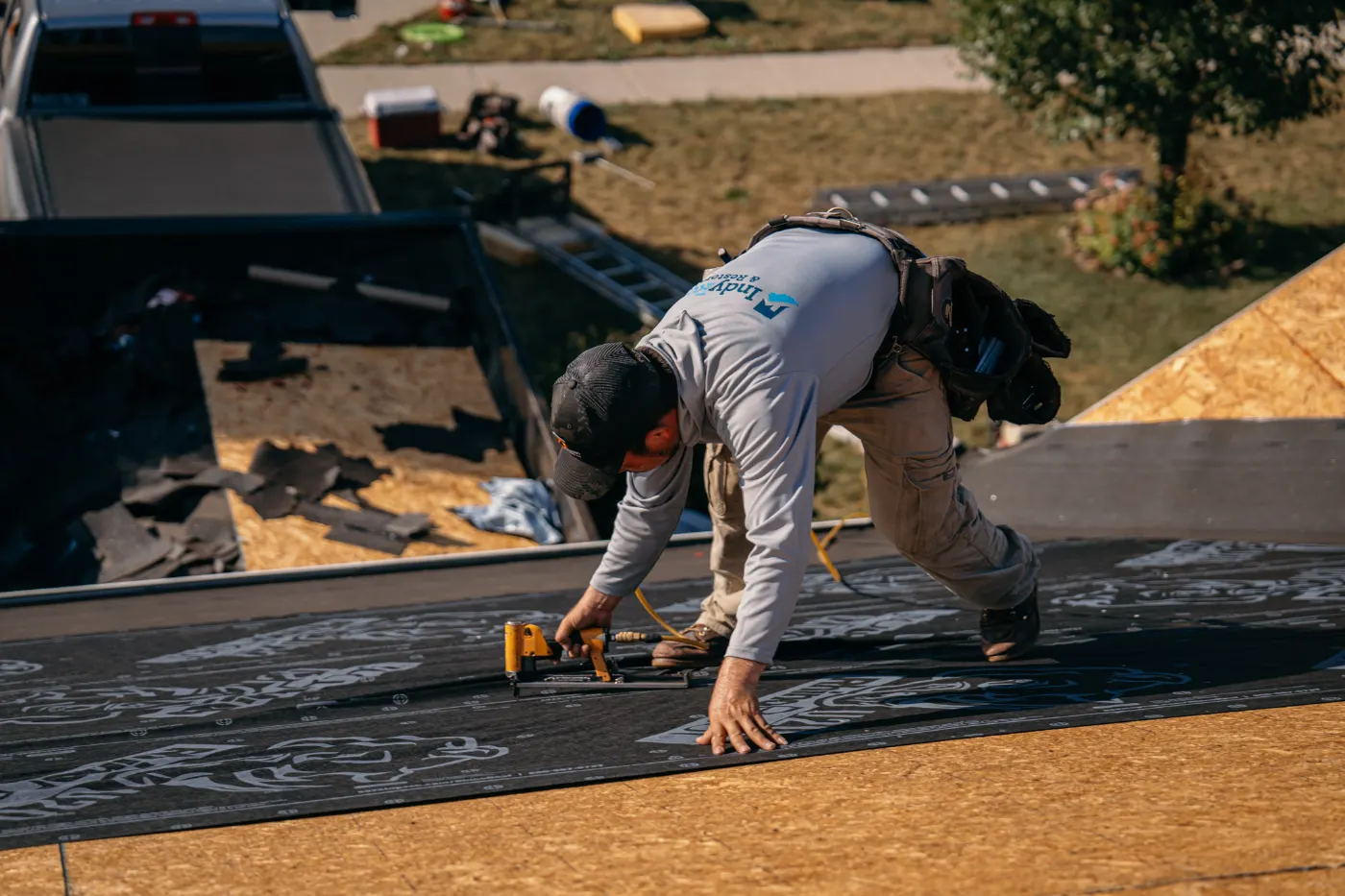 Commercial roof inspection documented in Cambridge City